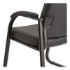 Alera Black Chairs/Stools, 25" W 24.80" L 33.66" H, Padded Loop, Faux Leather Seat 2824G